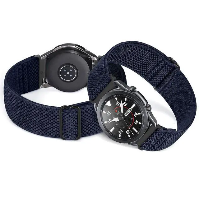 Alt view image 4 of 7 - 22mm Width Watch Lugs Band Compatible with Garmin Venu 4 45 mm/3 45 mm/Venu 2/Forerunner 265/255/Amazfit Bip 6/Bip 5 Quick Release Adjustable Stretchy Nylon Sport Elastic Bands for Men Women