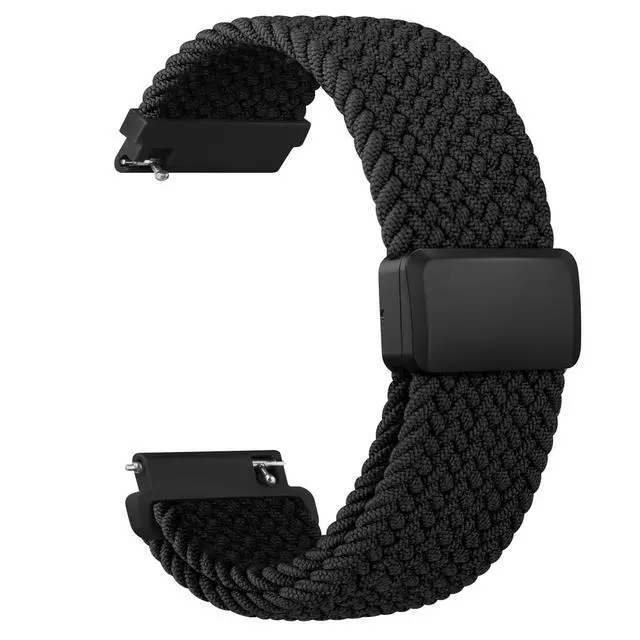 Alt view image 2 of 7 - Magnetic Braided Bands for IDW13,IDW16,IDW19 Smartwatch Bands, 22mm Soft Nylon Replacement Strap for Fitpolo IDW13/Woneligo W13/FITVII HM57, ENOMIR/TOOBUR/MILOUZ/Gydom/Faweio/Veryfit IDW19 Smartwatch