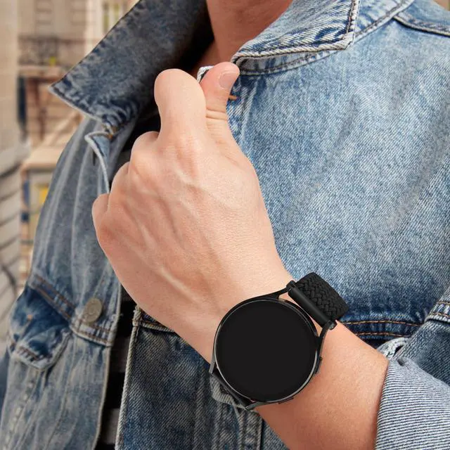 Alt view image 7 of 7 - Magnetic Braided Bands for IDW13,IDW16,IDW19 Smartwatch Bands, 22mm Soft Nylon Replacement Strap for Fitpolo IDW13/Woneligo W13/FITVII HM57, ENOMIR/TOOBUR/MILOUZ/Gydom/Faweio/Veryfit IDW19 Smartwatch