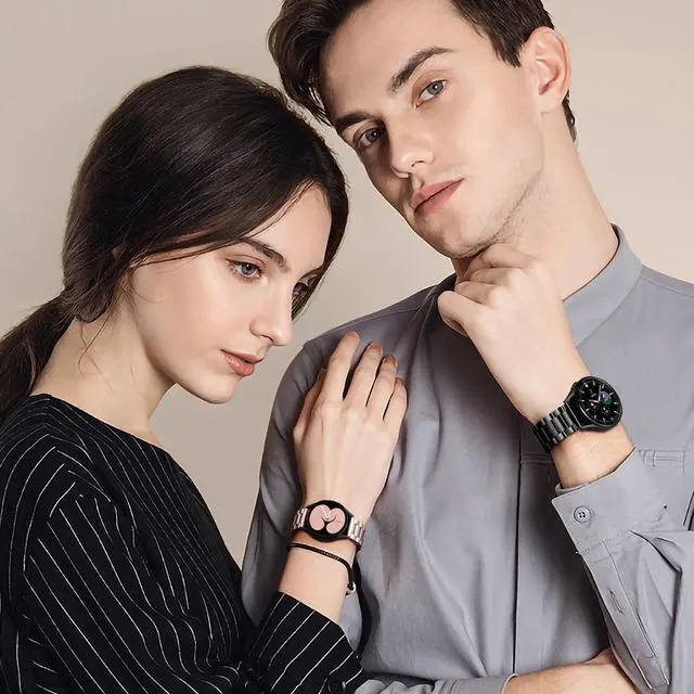 Alt view image 7 of 7 - Compatible with Samsung Galaxy Watch 7 6 5 4 Band 44mm 40mm/Galaxy Watch 6 4 Classic Band 43mm 47mm 46mm 42mm/Active 2 40mm 44mm, 20mm Stainless Steel Metal Replacement Men Women