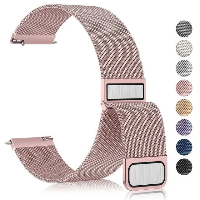 Alt view image 2 of 7 - Bands Compatible with IDW13,IDW16,IDW19 Smartwatch Bands, 22mm Stainless Steel Metal Replacement Strap for Fitpolo IDW13/Woneligo W13 Smartwatch BandsMILOUZ/Gydom/Faweio/Veryfit IDW19 Smartwatch Bands