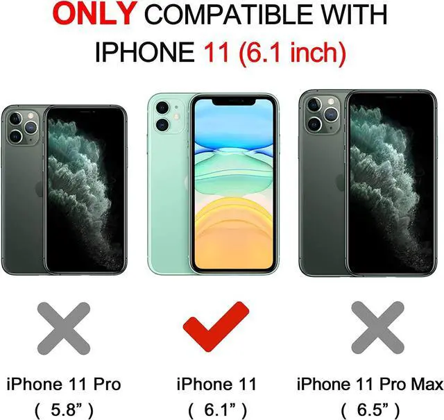 Alt view image 2 of 7 - for iPhone 11 Case, Phone Case 11,Slim Shockproof, Anti-Fingerprint, Anti-Scratch Microfiber Lining, Protective Cover Compatible with iPhone 11 6.1 inch - Pine Green
