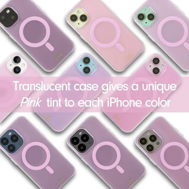 Alt view image 2 of 7 - Case for iPhone 16 Pro | Compatible with MagSafe | 10ft Drop Tested | Jelly Pink