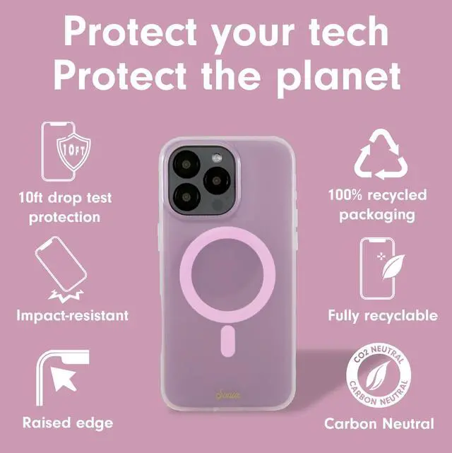 Alt view image 4 of 7 - Case for iPhone 16 Pro | Compatible with MagSafe | 10ft Drop Tested | Jelly Pink