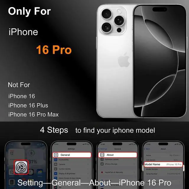 Alt view image 2 of 7 - Slim Case for iPhone 16 Pro, 1.9mm Minimalist Phone Case Compatible with MagSafe (38 Magnets), Thin Light Translucent Anti-Scratch, Anti-Yellow (Basalt Black, iPhone 16 Pro)