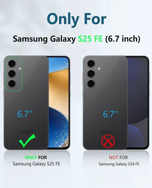 Alt view image 2 of 7 - for Samsung Galaxy S25-FE Case: Military Grade Rugged Cell Phone Cover with Kickstand & Belt-Clip Holster | Shockproof Protection Bumper Matte Textured for Galaxy S25 FE Cases 6.7inch - Black