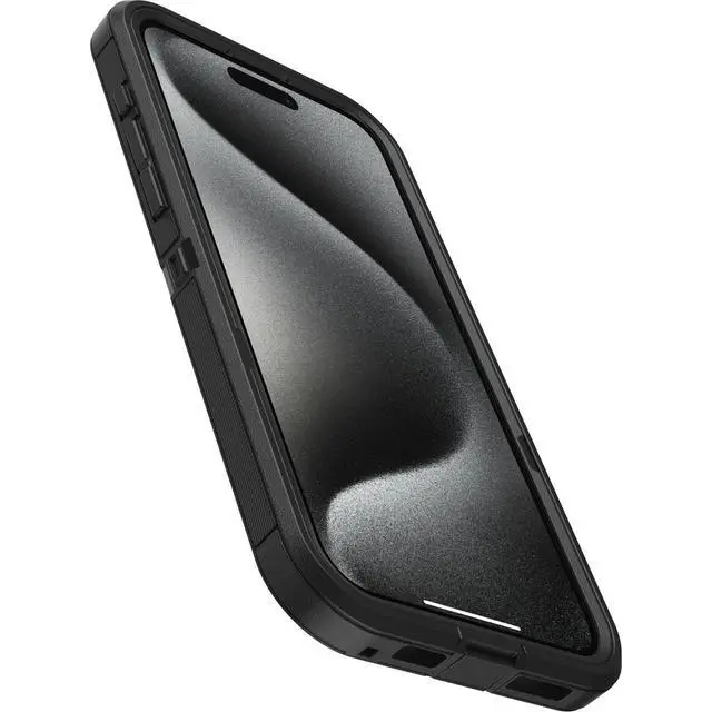 Alt view image 3 of 6 - iPhone 15 Pro Max Defender Series XT Case - Black, Screenless, Rugged, Snaps to MagSafe, Lanyard Attachment, Tough & Durable iPhone Case, Pressure-Fitted Dual-Layer iPhone Case