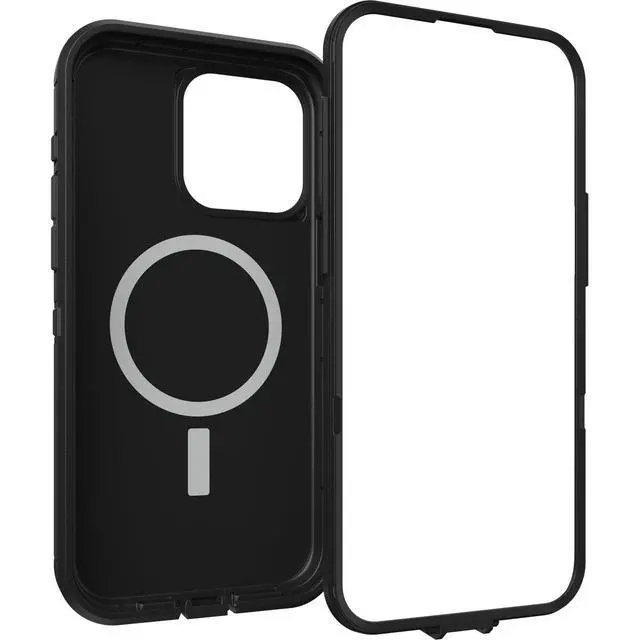 Alt view image 5 of 6 - iPhone 15 Pro Max Defender Series XT Case - Black, Screenless, Rugged, Snaps to MagSafe, Lanyard Attachment, Tough & Durable iPhone Case, Pressure-Fitted Dual-Layer iPhone Case