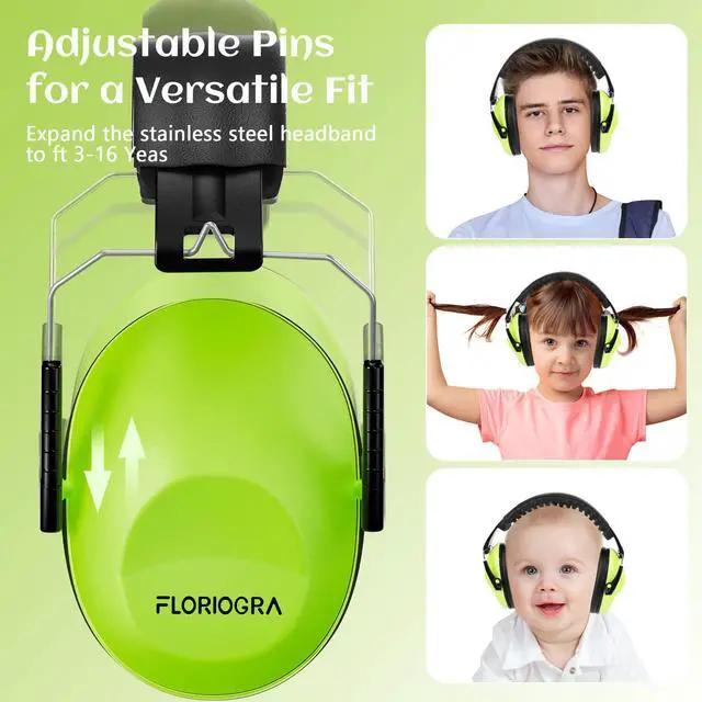 Alt view image 4 of 7 - 6 Pack Noise Canceling Headphones for Kids, Kids Ear Protection Earmuffs for Autism, Toddler, Children, Noise Cancelling Sound Proof Earmuffs/Headphones for Concerts, Air Shows, Fireworks