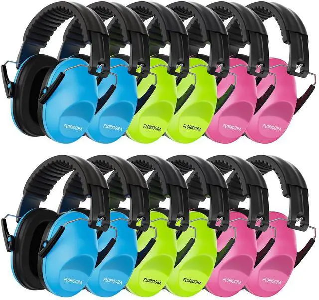 Main image of 12 Pack Noise Canceling Headphones for Kids, Kids Ear Protection Earmuffs for Autism, Toddler, Children, Noise Cancelling Headphones Sound Proof Earmuffs for Concerts, Air Shows, Fireworks