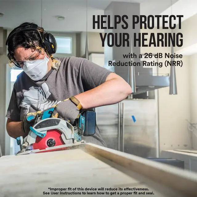 Alt view image 7 of 7 - WorkTunes Connect Wireless Hearing Protector with Bluetooth Technology, Bluetooth Hearing Protection with a 26 dB Noise Reduction Rating