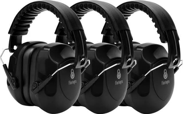 Main image of 3 Pack Noise Reduction Ear Protection, Hearing Protection Ear muffs SNR 34dB Noise Cancelling Headphones for Adults Kids Autism, Sound Proof Earmuffs for Mowing/Construction/Work
