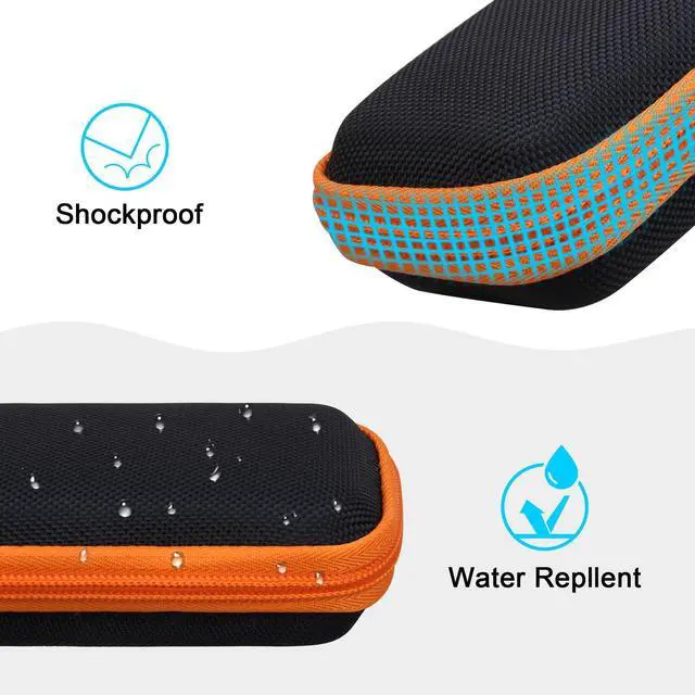 Alt view image 5 of 7 - Hard Case for SanDisk Extreme/SanDisk Extreme PRO/SanDisk Portable SSD External Solid State Drive 500GB 1TB 2TB 4TB 8TB, SSD Carrying Case Shockproof Protective Storage Travel Bag, Orange