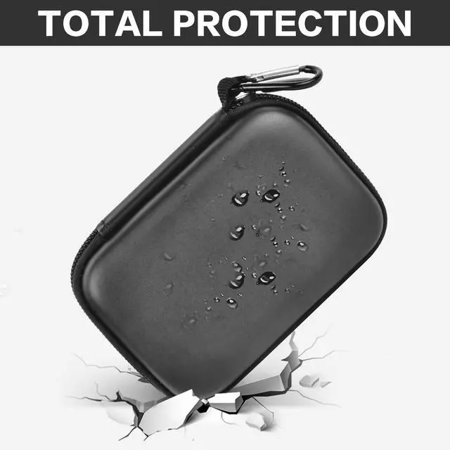 Alt view image 6 of 7 - Carrying Case for Samsung T9/T7/T7 Shield Portable SSD 4TB 2TB 1TB, Hard Travel Storage Holder for USB External Solid State Drive, for Photo, Office and Gaming-Grey, Case Only