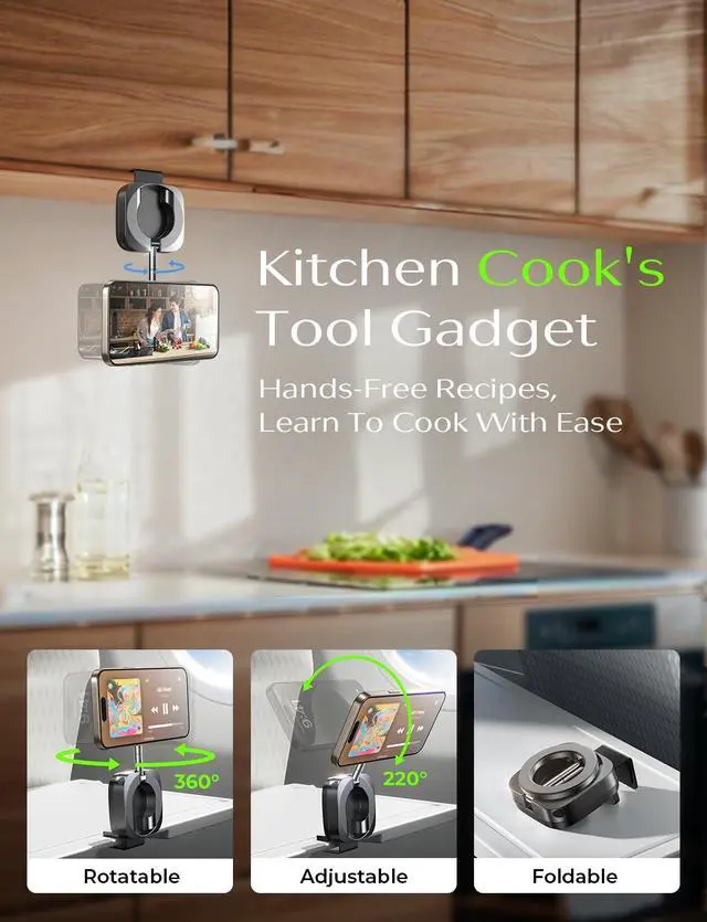 Alt view image 6 of 7 - Airplane Travel Essentials for Women Men Magnetic Phone Holder for Desk Phone Mount for Kitchen Utensils Cook's Tool Sets Cruise Essentials 2026 Travel Accessories Flying Long Flight Gadgets