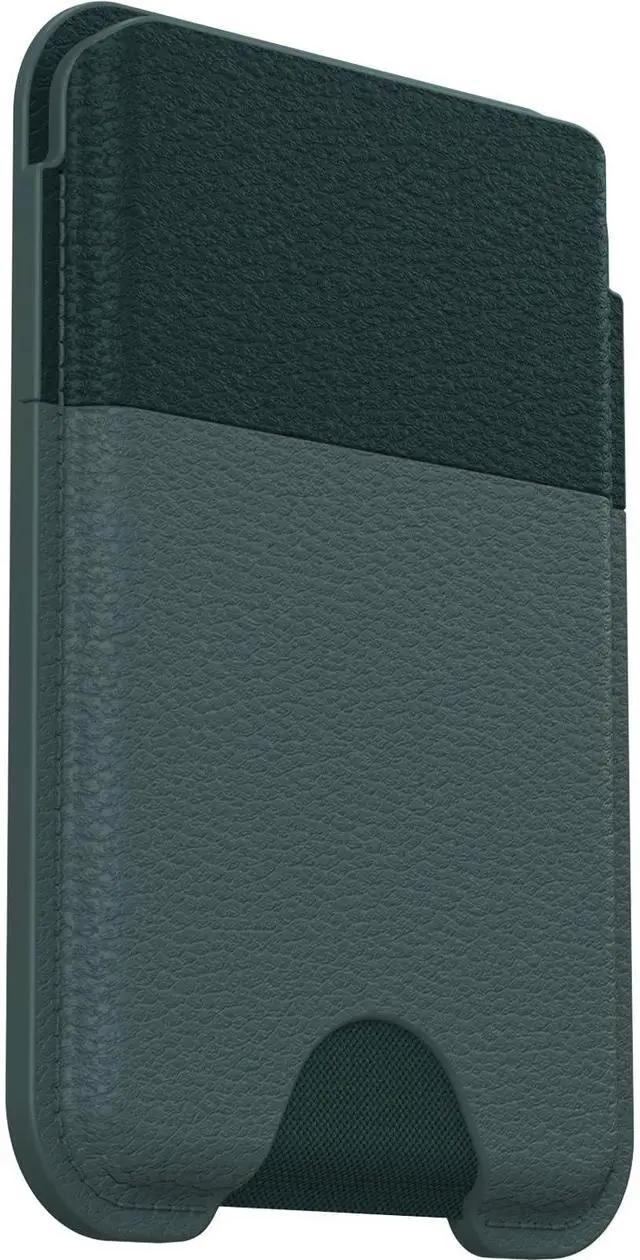 Alt view image 3 of 5 - Symmetry Series Cactus Leather Wallet for MagSafe (Case Sold Separately) - SAGEBRUSH GREEN