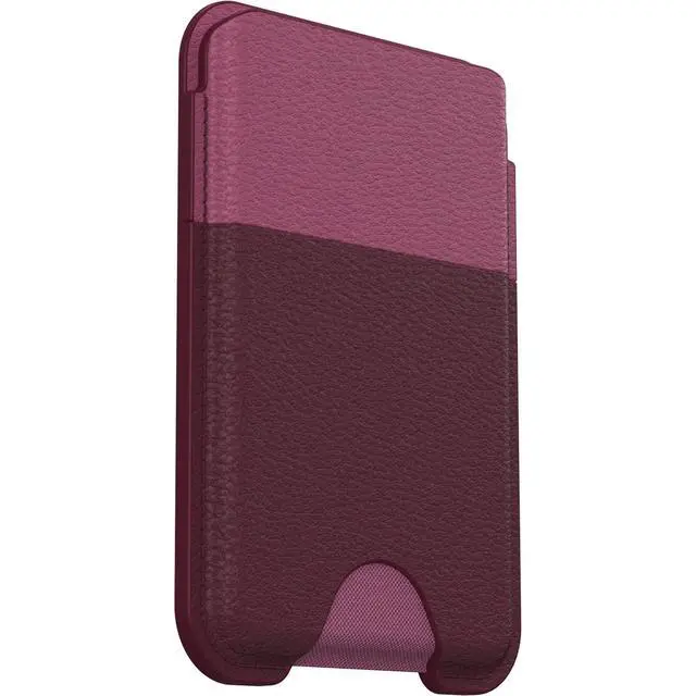 Alt view image 3 of 5 - Symmetry Series Cactus Leather Wallet for MagSafe (Case Sold Separately) - FOXBERRY Pink