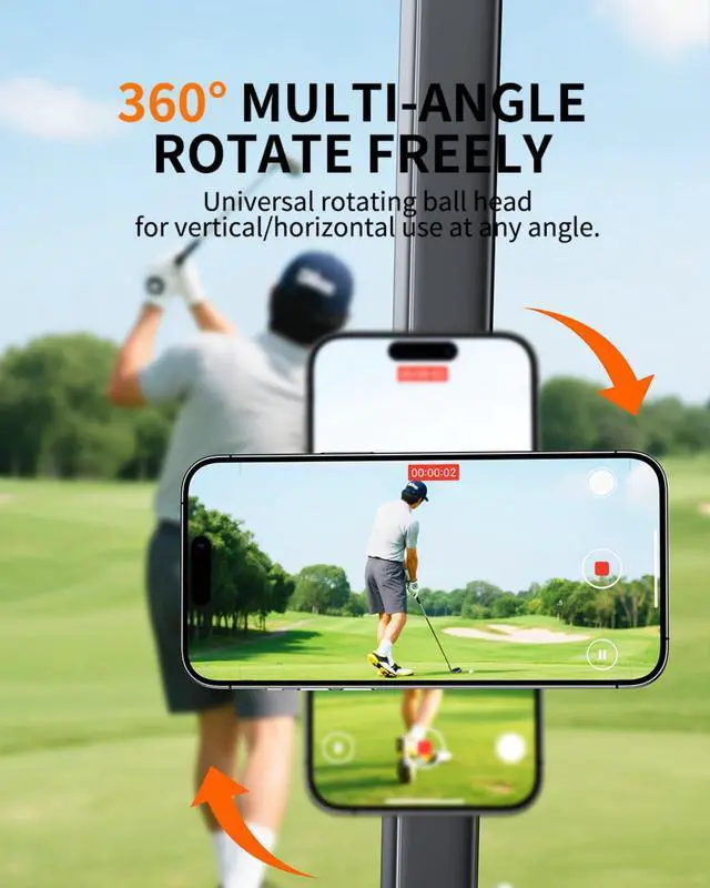Alt view image 3 of 7 - Ultra-Secure Magnetic Golf Cart Phone Mount | Compatible with iPhone 17/16/15/14/13/12 & MagSafe Cases | Universal Fit for EZGO, Club Car, Yamaha Golf Carts | Ideal Golf Accessory Gift for Men & Women