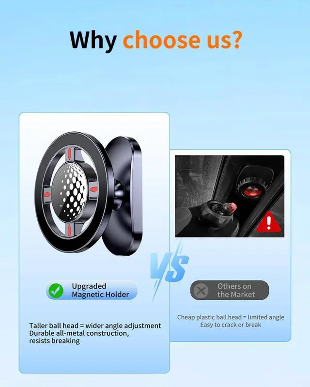 Alt view image 7 of 7 - Ultra-Secure Magnetic Golf Cart Phone Mount | Compatible with iPhone 17/16/15/14/13/12 & MagSafe Cases | Universal Fit for EZGO, Club Car, Yamaha Golf Carts | Ideal Golf Accessory Gift for Men & Women