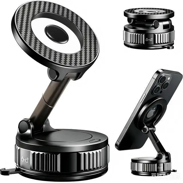 Main image of Magnetic Car Phone Mount with Suction Cup for MagSafe