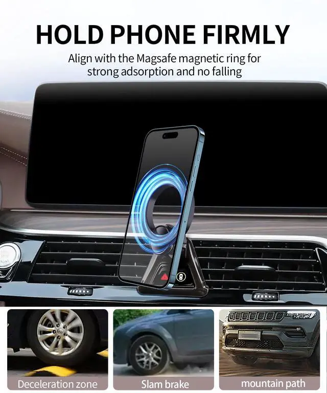 Alt view image 4 of 7 - Car Phone Holder for BMW 5 Series 2017-2023 Accessories
