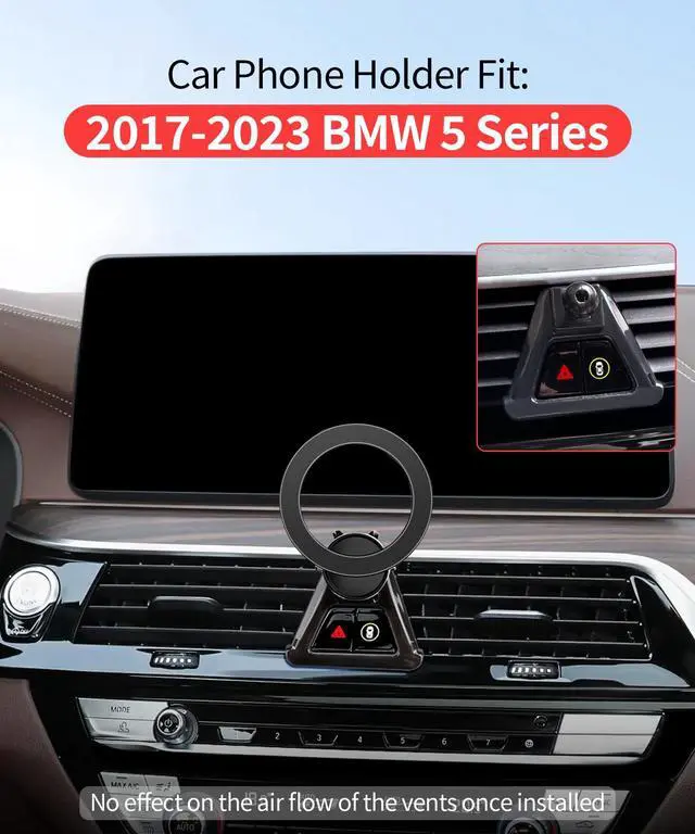 Alt view image 2 of 7 - Car Phone Holder for BMW 5 Series 2017-2023 Accessories