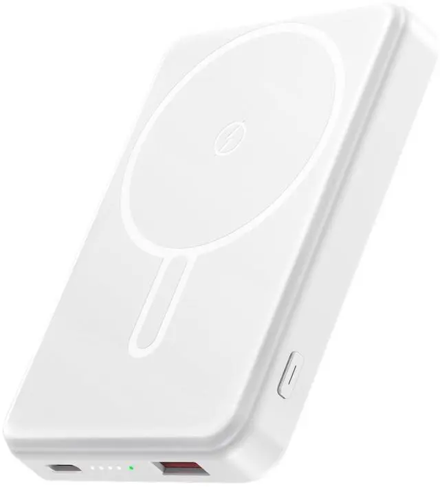 Main image of Magnetic Portable Charger Power Bank 12000mAh MagSafe Compatible Battery Pack 22.5W USB C Fast Charging Wireless Battery Pack Phone Charger for iPhone 17/16/15/14/13/12 All Series White