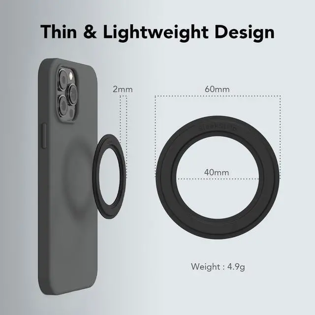 Alt view image 5 of 7 - Mag Ring MagSafe Magnetic Ring Adapter for iPhone Android Kindle Strong Adhesive MagSafe Sticker for Phone Case Back of Phone Magnetic Converter Kit Accessory