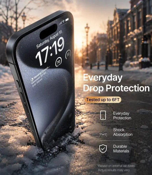 Alt view image 7 of 7 - 3-Pack Matte Screen Protector for iPhone 13/13 Pro/14/16e Anti-Glare Tempered Glass with Upgraded Strength & Drop Resistance, Clear Outdoor Visibility, Smooth Touch, 9H Scratch Resistant