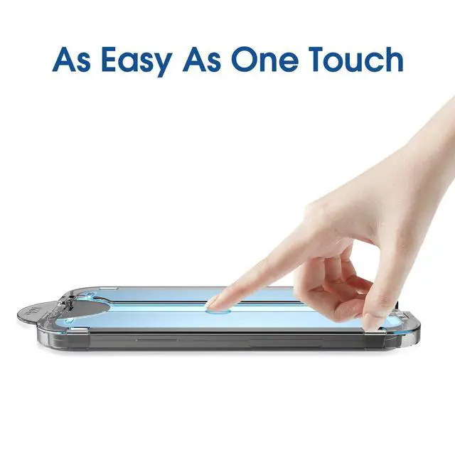 Alt view image 6 of 6 - OneTouch for iPhone 15 Pro Screen Protector 6.1'' Tempered Glass