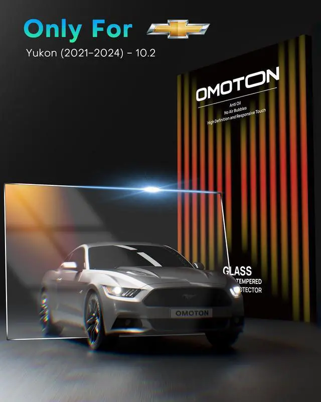 Alt view image 2 of 7 - Screen Protector for 2021 2022 2023 2024 GMC Yukon, Accessories HD Transparent Protective Film 10.2 Inch, High Definition 9H Hardness Anti-Scratch, Anti-Fingerprint