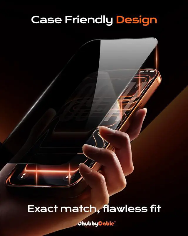 Alt view image 6 of 6 - Privacy Screen Protector for iPhone 17, 2 Pack