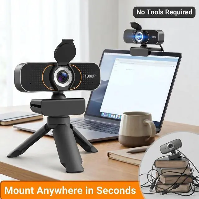 Alt view image 5 of 7 - 1080P Webcam for PC & Laptop with Microphone Stay Connected