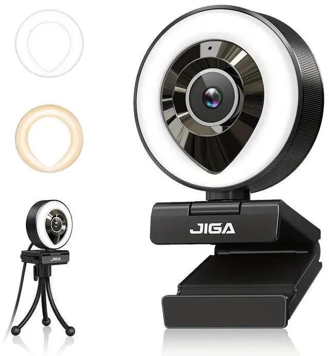 Main image of Webcam Computer Camera 1080P with Dual Microphone Adjustable Right Light Web cam for PC Advanced Auto-Focus with Tripod Zoom Streaming Camera Gaming Webcam for Facebook YouTube Xbox Streamer