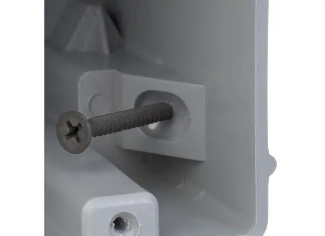 Alt view image 5 of 7 - Electrical Box for Lighting Fixture, 50lb Ceiling Fan and 75lb Light Fixture Support, 22.5Cu with Depth Adjustment, 1 Gang, Gray, MSB22+