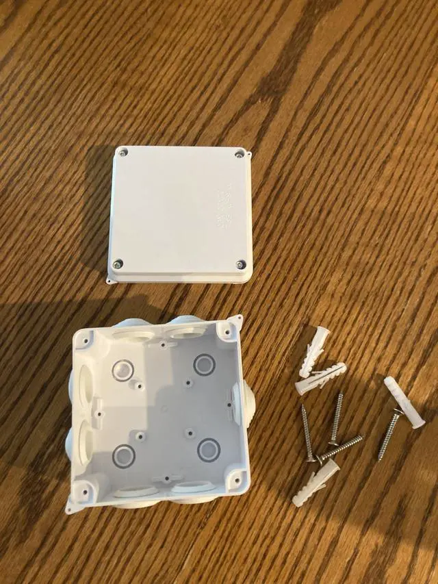 Alt view image 4 of 7 - Electrical Junction Box Dustproof PP Plastic Project Enclosure for Electronics Junction Box Size 3.9 x 3.9 x 2.8 inch
