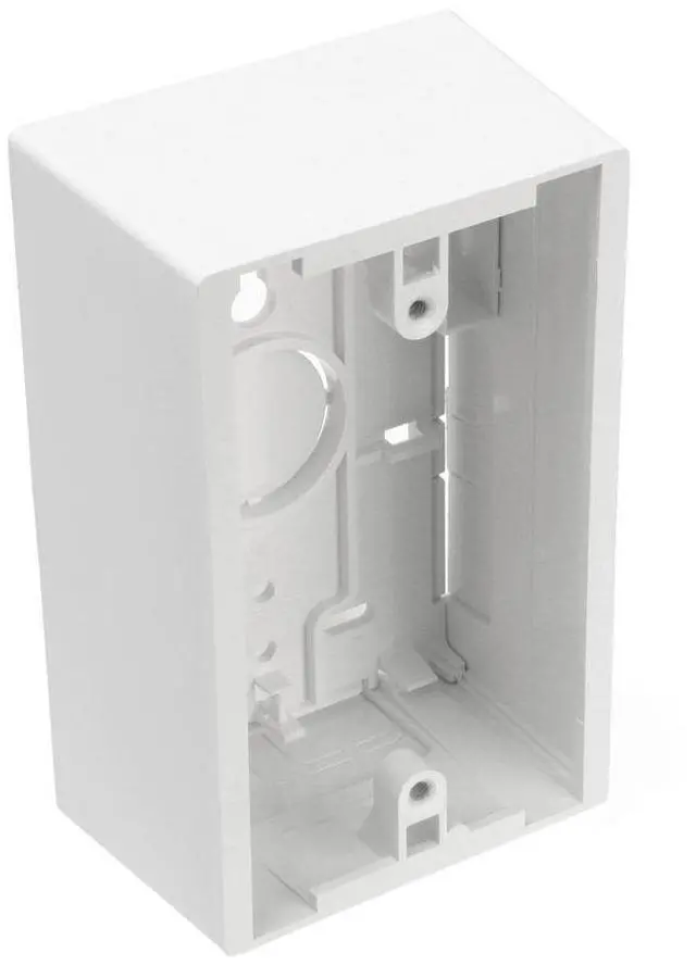 Main image of Surface Mount Backbox, Single Gang, 1.89", 42777-1WA, White, Plastic
