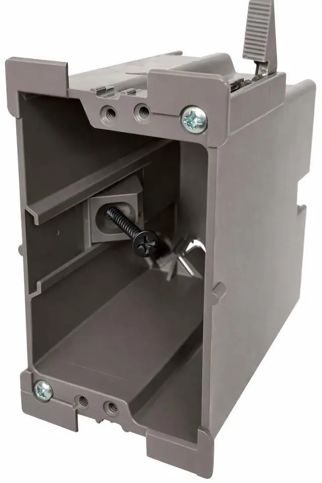 Main image of SmarToggle Single Gang Retrofit Wall Box Old Work Electrical Box for Stud or No-Stud Mount | 1-1/2" Toggle Depth | Smart Device, Outlet, or Switch PC Wall Box | Rated 50 lbs Load