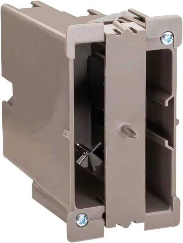 Alt view image 3 of 6 - SmarToggle Single Gang Retrofit Wall Box Old Work Electrical Box for Stud or No-Stud Mount | 1-1/2" Toggle Depth | Smart Device, Outlet, or Switch PC Wall Box | Rated 50 lbs Load