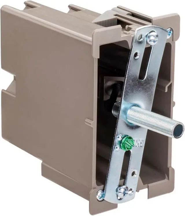 Alt view image 4 of 6 - SmarToggle Single Gang Retrofit Wall Box Old Work Electrical Box for Stud or No-Stud Mount | 1-1/2" Toggle Depth | Smart Device, Outlet, or Switch PC Wall Box | Rated 50 lbs Load