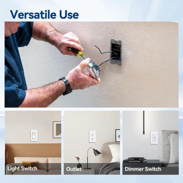 Alt view image 4 of 7 - Old Work Box 1 Gang, 14 CU. in. Drywall Electrical Box, PVC, UL Listed, 6 Pack