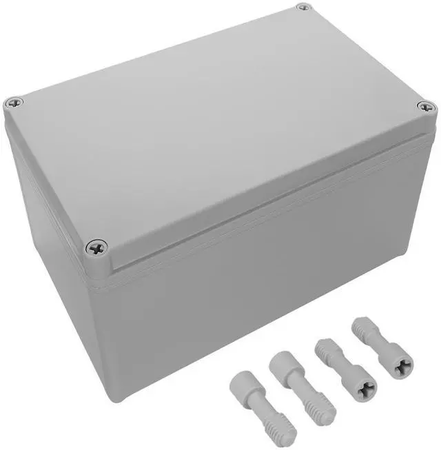 Main image of IP67 Waterproof Junction Box ABS Plastic Project Box Dustproof Electrical Box Outdoor Enclosure for Electronics DIY Case Gray 9.8X 5.9X 5.1 inch(250mmx 150mmx 130mm)