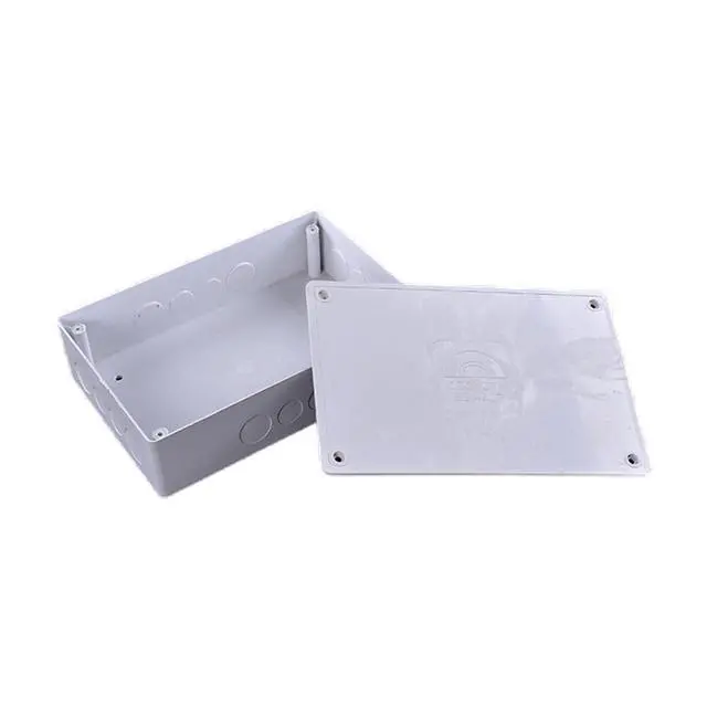 Alt view image 4 of 5 - 9" x 6" x 3" PVC Plastic Junction Box with Pre Molded 3/4" & 1" Punch in Holes Electrical Boxes IP65 Waterproof and Dustproof Project Junction Conduit Box for Electrical Enclosure