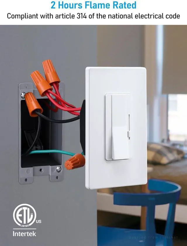 Alt view image 5 of 7 - 12-Pack 14 Cubic Inch Single Gang Old Work Electrical Outlet Box