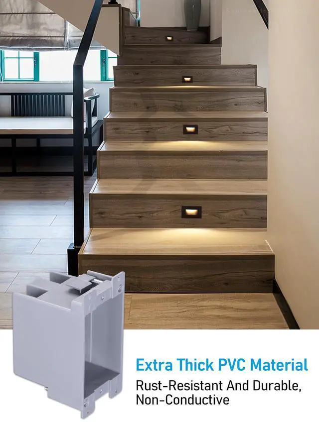 Alt view image 6 of 7 - 12-Pack 14 Cubic Inch Single Gang Old Work Electrical Outlet Box