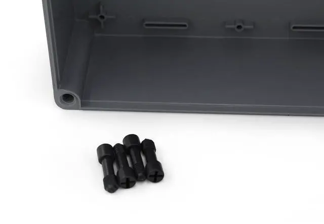 Alt view image 4 of 7 - Supply Co. Weather & Dust Proof PS Plastic Junction Conduit Box (1, 12" x 8" x 4")