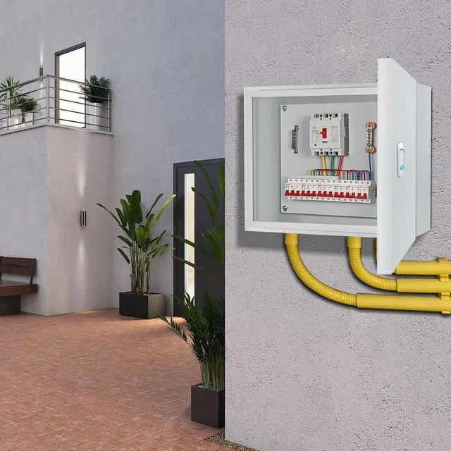 Alt view image 6 of 6 - Metal Electrical Enclosure Box, Indoor&Outdoor Electrical Junction Box, Dustproof and Moisture Proof Metal Electrical Box with Safety LockUniversal Electric Equipment Enclosure Box
