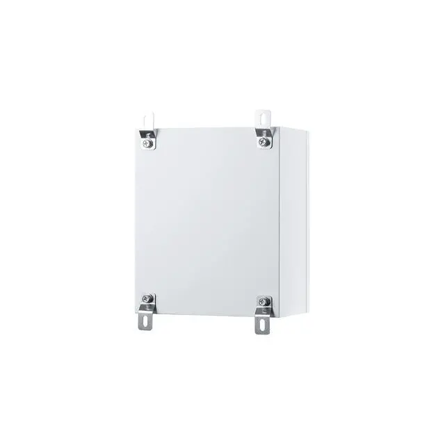 Alt view image 4 of 5 - IP65 Weatherproof Metal Box Wall-Mounted Electronic Equipment Enclosure Box with Mounting Plate and Wall Bracket (12'' x 10'' x 6'')