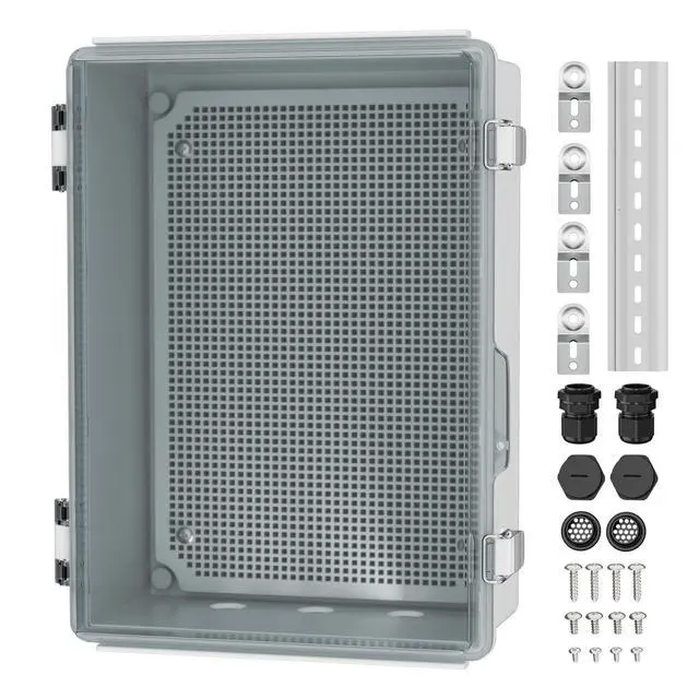 Main image of Clear Electrical Enclosure Box 14x10x6 for WiFi Router
