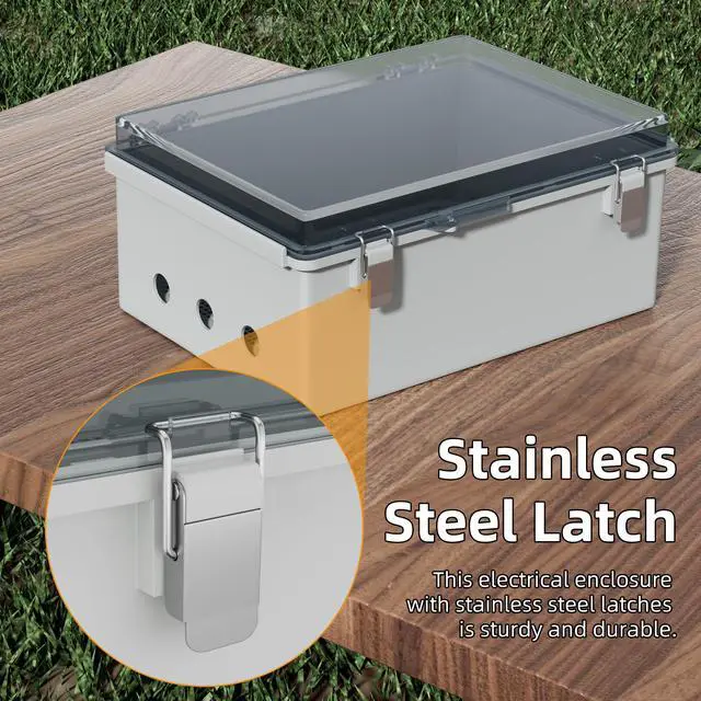 Alt view image 4 of 6 - Clear Electrical Enclosure Box 14x10x6 for WiFi Router